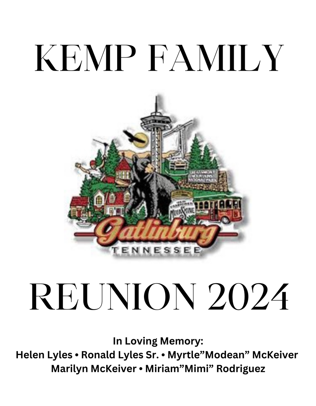 Kemp Family Reunion Deposit